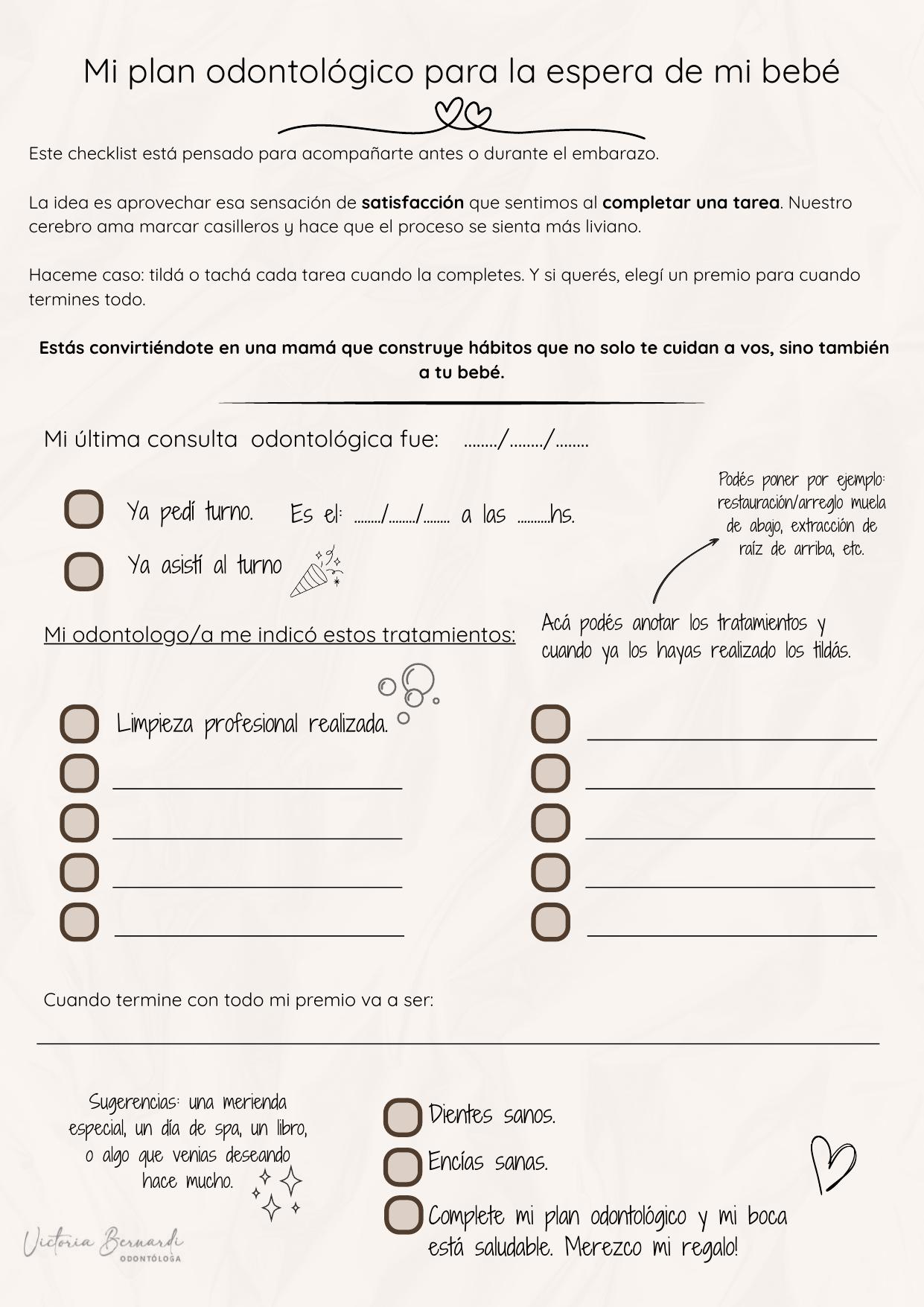 Check list imprimible